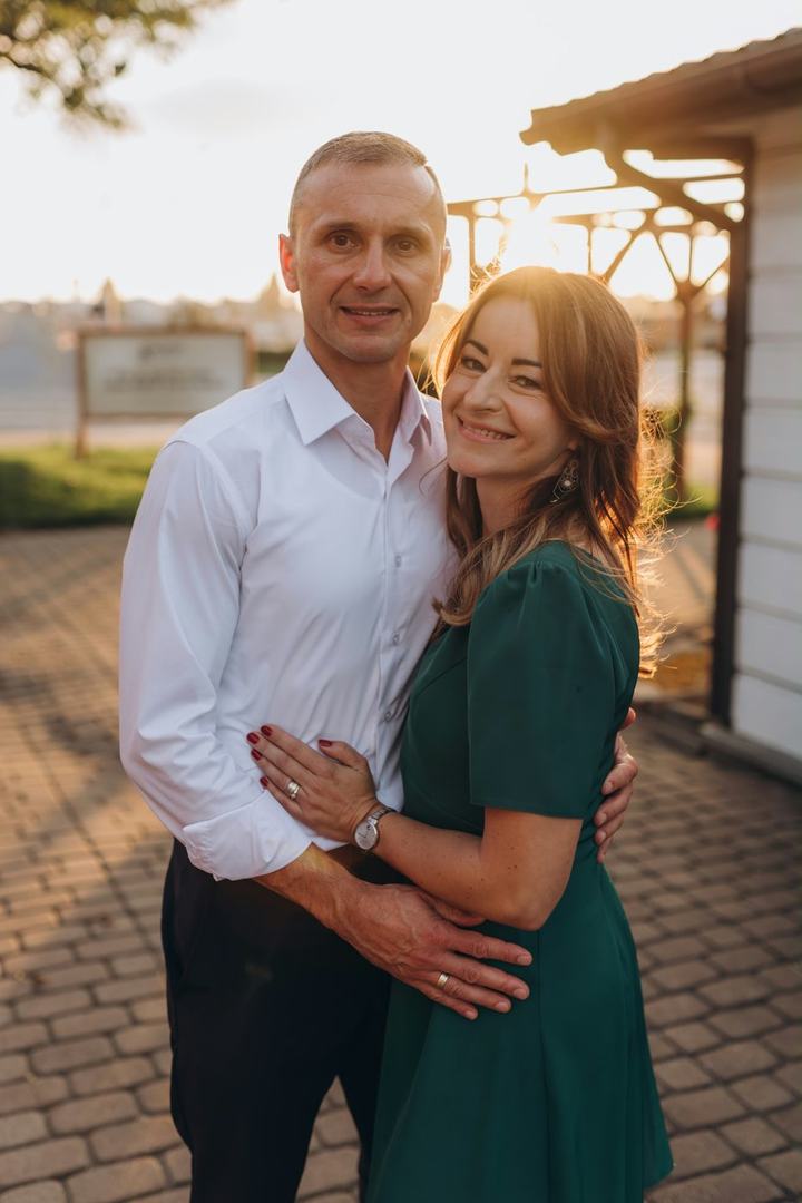 Paweł Boreczek z żoną